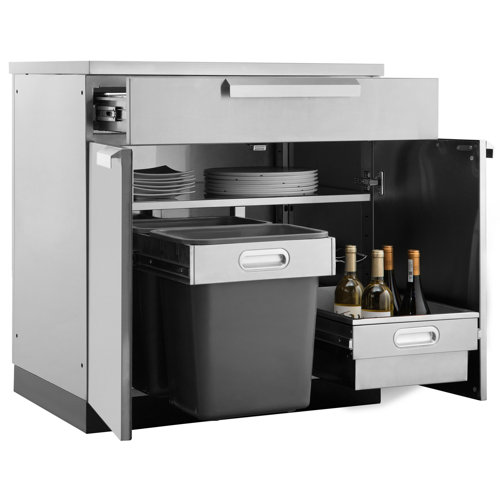 NewAge Products Stainless Steel Outdoor Bar Centre & Reviews Wayfair